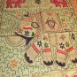 Decor Antique Indian Bedspread Embroidered Wall Hanging Bed Cover Tapestry Throw