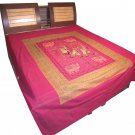 HandCrafted Bed Sheet Bedding Wall Hanging Bed Cover Tapestry Throw coverlet Art