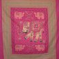 HandCrafted Bed Sheet Bedding Wall Hanging Bed Cover Tapestry Throw coverlet Art