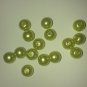5 Green Resin Beads 8mm