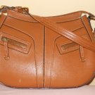 STONE MOUNTAIN - Light BROWN Faux Leather Shoulder Handbag Hobo Adjustable Strap