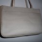 FOSSIL Tote Bag Shopper Beige Canvas Straw Medium