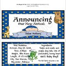 20 Personalized 1.55 oz Candy Wrappers It's A Boy