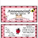 20 Personalized 1.55 oz Candy Wrappers It's A Girl