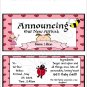 20 Personalized 1.55 oz Candy Wrappers It's A Girl