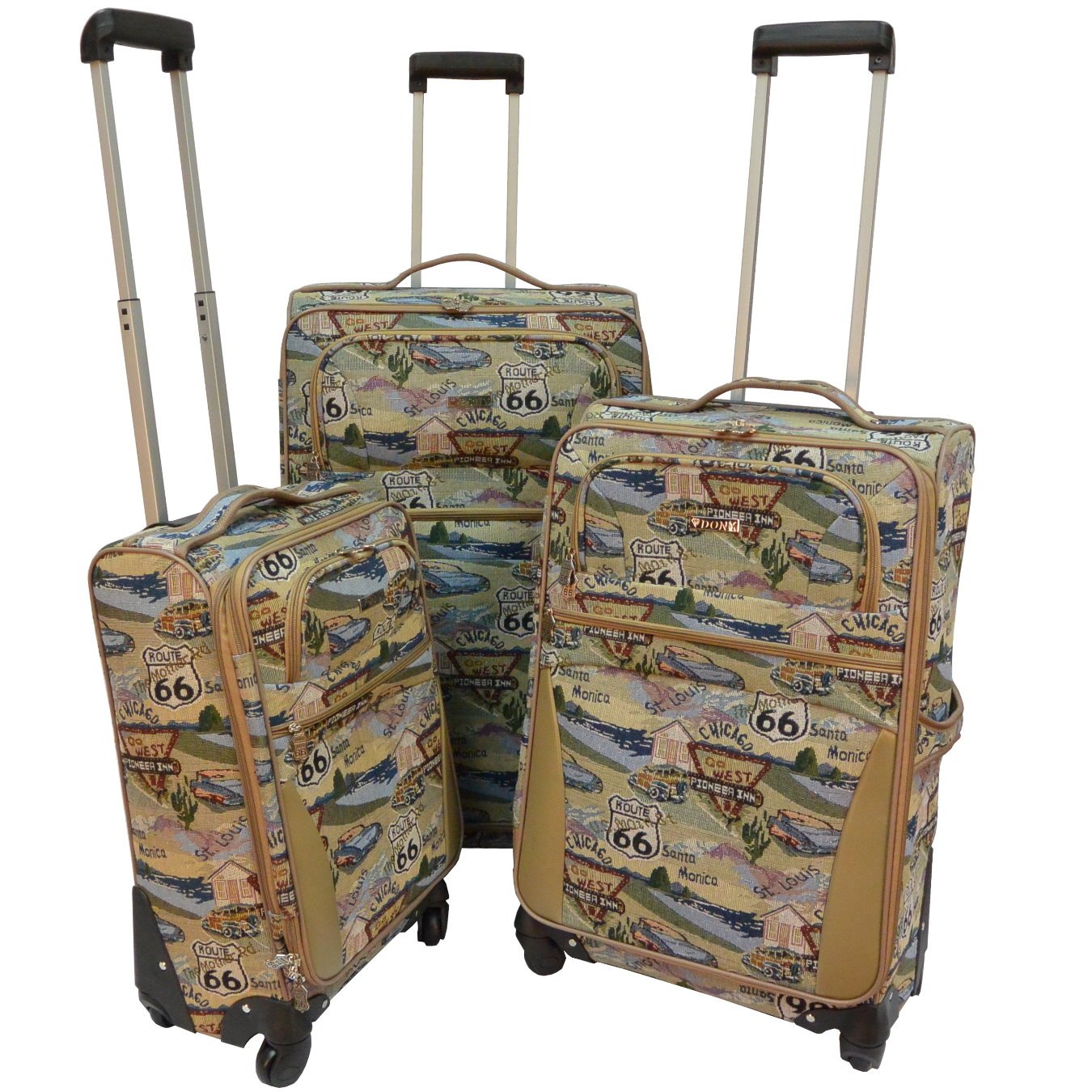 Route 66 Spinner Wheels Luggage Set