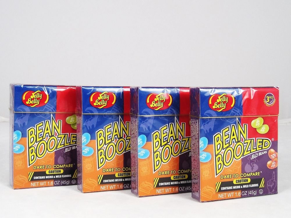 4 PACK JELLY BELLY BEAN BOOZLED JELLY BEANS WEIRD & WILD FLAVORS 5TH