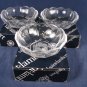 VAL SAINT LAMBERT Set of 4 GARDENIA Brussels Crystal Glass Candy Dish Bowl 6" Fast Free Ship