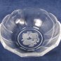 VAL SAINT LAMBERT Set of 4 GARDENIA Brussels Crystal Glass Candy Dish Bowl 6" Fast Free Ship