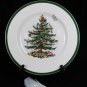 SPODE Christmas Tree 1 Tidbit Snack Serving Tray Gold Handle 10 3/4" NEW England Fast Free Ship