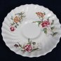 ROYAL DOULTON Set 4 Saucers CLOVELLY Floral Fine China Made in England 6" Fast Free Ship