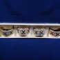 PIER 1 Set 4 Exclusive Made in India Jeweled Napkin Rings Holder Silver Plated Fast Free Ship
