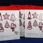 1979 STITCHERY SHAPES Set of 3 Pack It's Christmas Time in Red Refiller Package Fast Free Ship