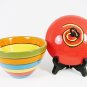 Popular Creations ARTISAN PARTYWARE Rectangle Serving Tray & Dip Bowls Lidded Fast Free Ship