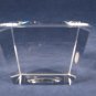 CELEBRATIONS Set 2 Glass Paperweight Etched Globe Eryocal Cube w/ Box Case Velvet Fast Free Ship