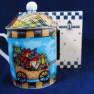 COZYCUPS Coffee Mug Cup LIDDED Christmas Delivery Gillian Webster 8 Oz Fast Free Ship COZYCUPS Coffee Mug Cup LIDDED Christmas Delivery Gillian Webster 8 Oz Fast Free Ship