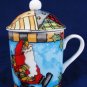 COZYCUPS Coffee Mug Cup LIDDED Christmas Delivery Gillian Webster 8 Oz Fast Free Ship