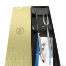 Carvel Hall Cutlery Professional Set Carving Knife Fork Stainless Steel w/ Box Fast Free Ship