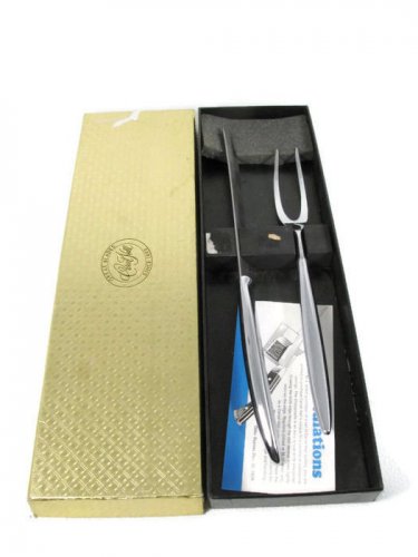 Carvel Hall Cutlery Professional Set Carving Knife Fork Stainless Steel w/ Box Fast Free Ship