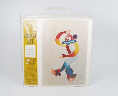 NEW Marion Nichols Needle Work Of Art 119 CLOWN-HE Crewel Embroidery Kit Fast Free Ship