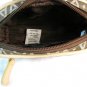 Avon 2003 Signature Collection Brown Cosmetic Bag & Travel Jewelry Pouch Set Fast Free Ship