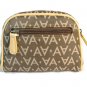 Avon 2003 Signature Collection Brown Cosmetic Bag & Travel Jewelry Pouch Set Fast Free Ship