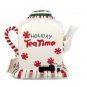 Mr Christmas 1998 Holiday Tea Time Ceramic Animated Musical Peppermint Teapot Fast Free Ship