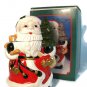 SANTA CLAUS Storage Christmas 11 1/4" Cookie Jar Painted Ceramic w/ Original Box Fast Free Ship