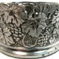 Vintage Bottle Coaster F. B. ROGERS Silver Company Strawberry Design Rare w/ Box Fast Free Ship