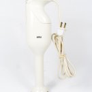 BRAUN White Handblender Chopper Shakes Soups Purees Model MR 340