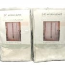 Spindrift II Lot of 2 Natural Tailored 84" Window Panel 60 x 84 NEW in Package