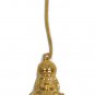 Godinger Nutcracker Candle Snuffer Gold Plated w/ Green Velvet Case 10 1/2"