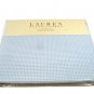 Lauren Ralph Lauren One Twin Flat Sheet Georgica Garden Sanabel Blue Gingham NEW