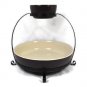 Parini 2 Tier Chip & Dip Serving Tray Set With Rack Brown/Cream