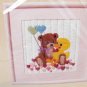 The Creative Circle Little Buddies Bear & Duck Embroidery Kit #1432 9" x 9"