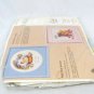 The Creative Circle Little Buddies Bear & Duck Embroidery Kit #1432 9" x 9"