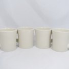 Set of 4 Restaurant Diner Style White Coffee Tea Mug Cup Thick Heavy 10 Oz