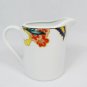 American Atelier Canton Road Creamer & Lidded Sugar Bowl Set Floral Green Leaves