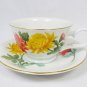 Avon Cup Saucer Set November Chrysanthemum Blossoms of the Month Series 6 Oz
