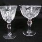 Stuart England Crystal Glass 4 Stemware Water Wine Goblets 5 1/8"
