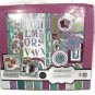 Colorbok Scrapbook Album Kit Wild Lilacs 12x12 140 Stickers-60 Die Cuts-6 Accent