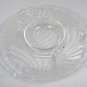 Crystal Clear Studios Seabreeze Frosted Glass Round 2 Pc Chip & Dip Serving Tray