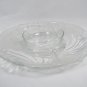 Crystal Clear Studios Seabreeze Frosted Glass Round 2 Pc Chip & Dip Serving Tray