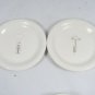 Williams Sonoma Set of Six Corkscrew Pattern Canape Desert Appetizer Plates 6"