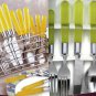 Prescott Forge Stainless Flatware Tableware Set w/ Bonus Caddy Service For Four