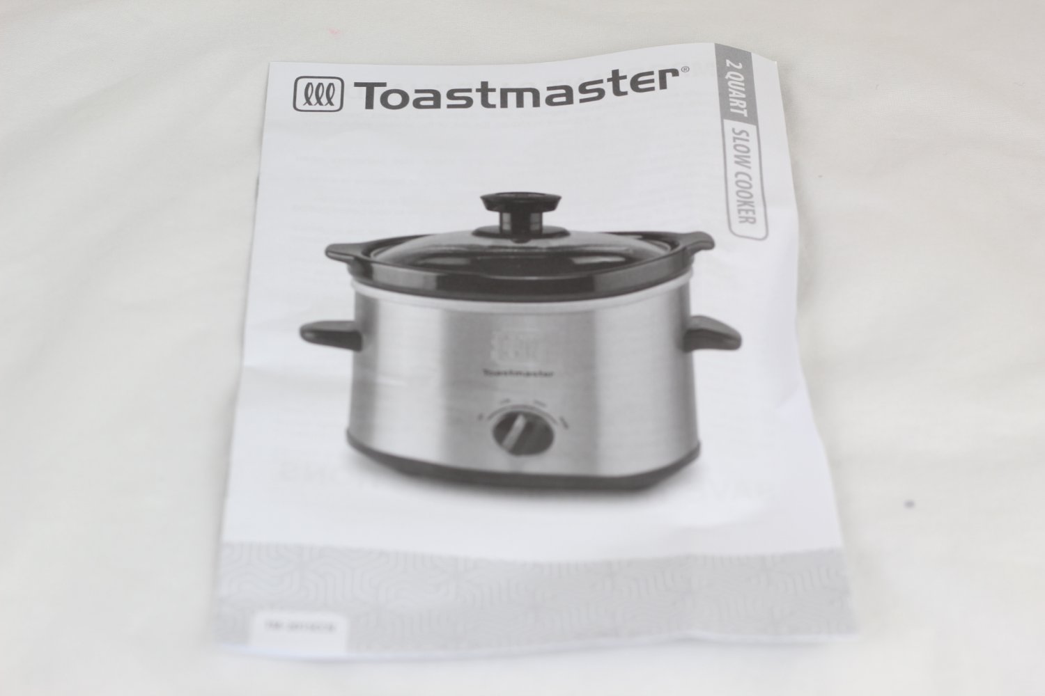 Toastmaster Slow Cooker 2 Qt Glass Lid For Soups Stews and More 2 to 4