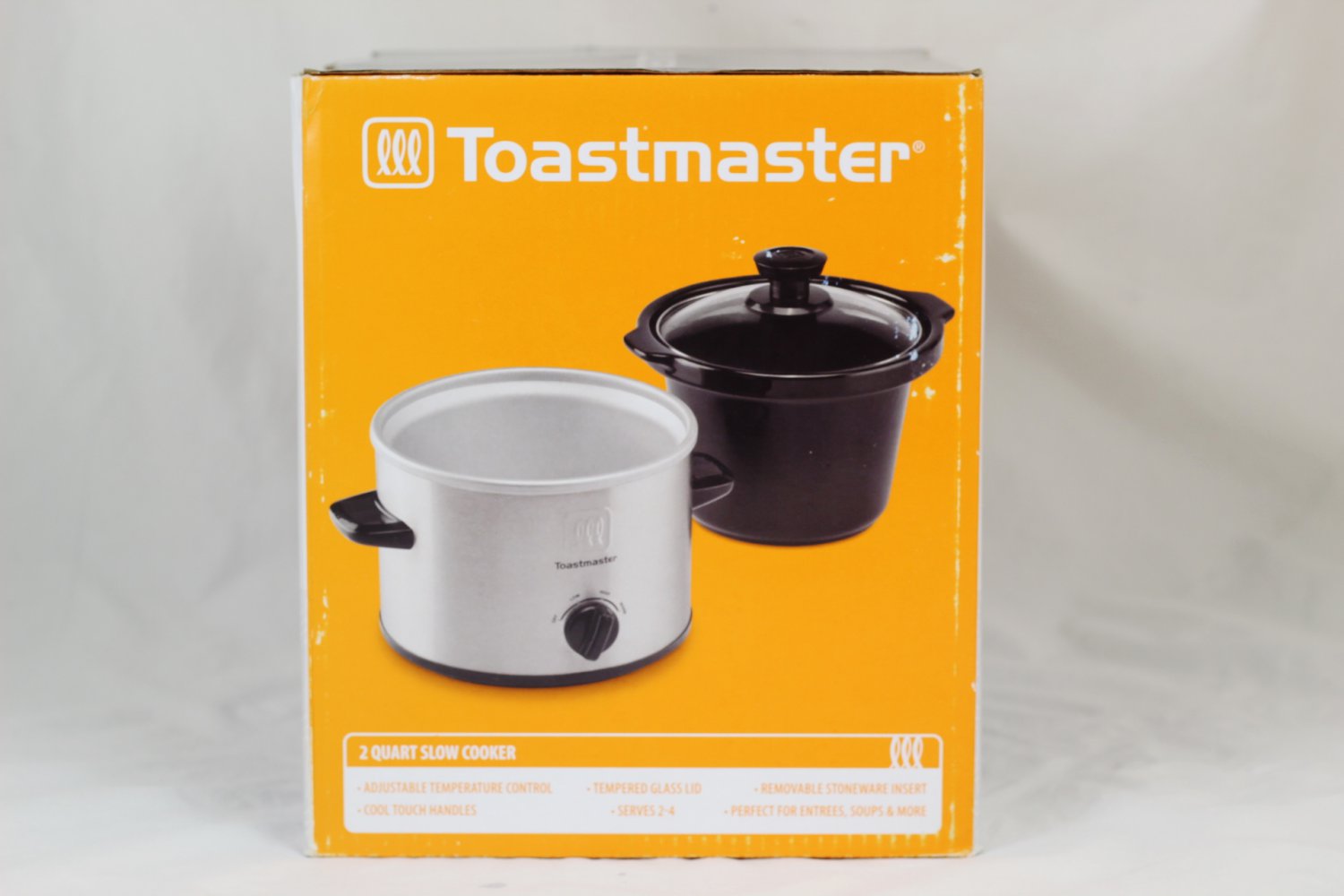 Toastmaster Slow Cooker 2 Qt Glass Lid For Soups Stews and More 2 to 4