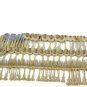 Personally Yours China Engraved 60 Pieces Gold Plated Flatware with Wooden Case