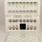 Chess & Checkers With Glass Chess Board Clear & Frosted Pieces