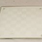 Chess & Checkers With Glass Chess Board Clear & Frosted Pieces